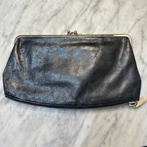 Hobo Black Leather Clutch